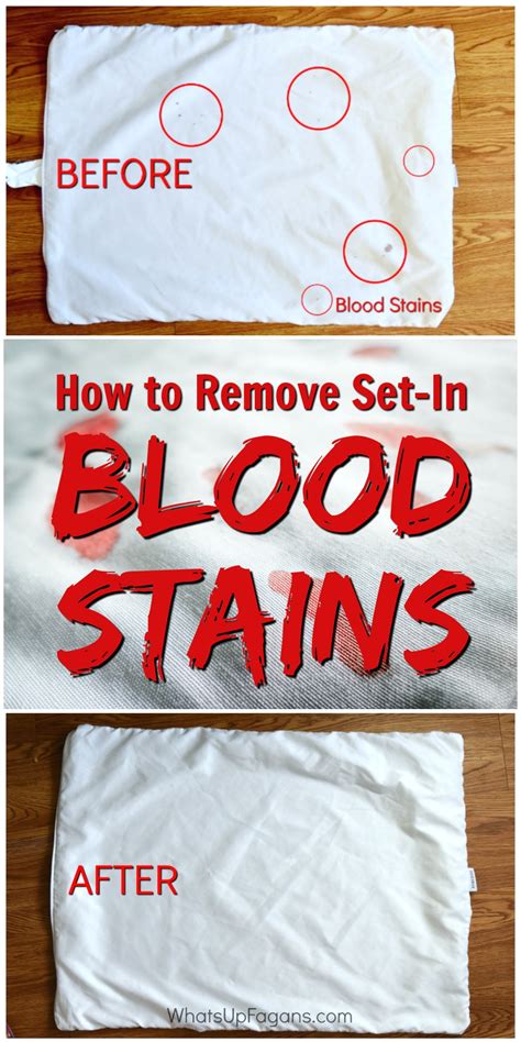 removing fake blood from clothes|how to remove dried blood from fabric.